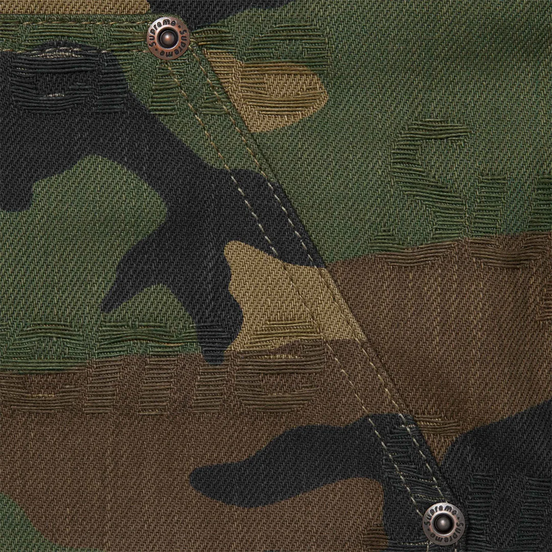 Supreme Jacquard Logos Double Knee Denim Painter Jean Camo - Image 2