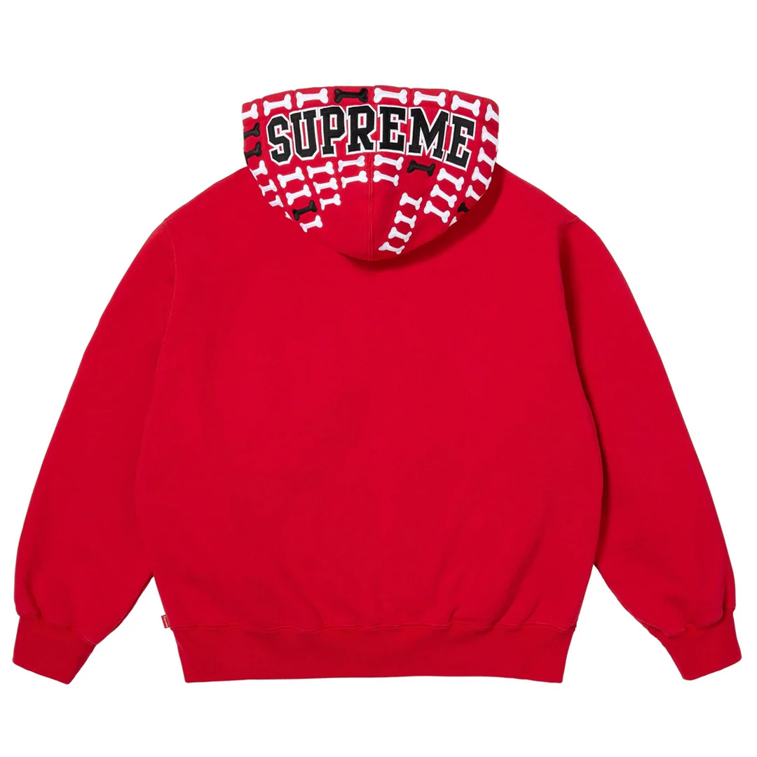 Supreme League Champs Zip Up Hoodie Red - Image 2