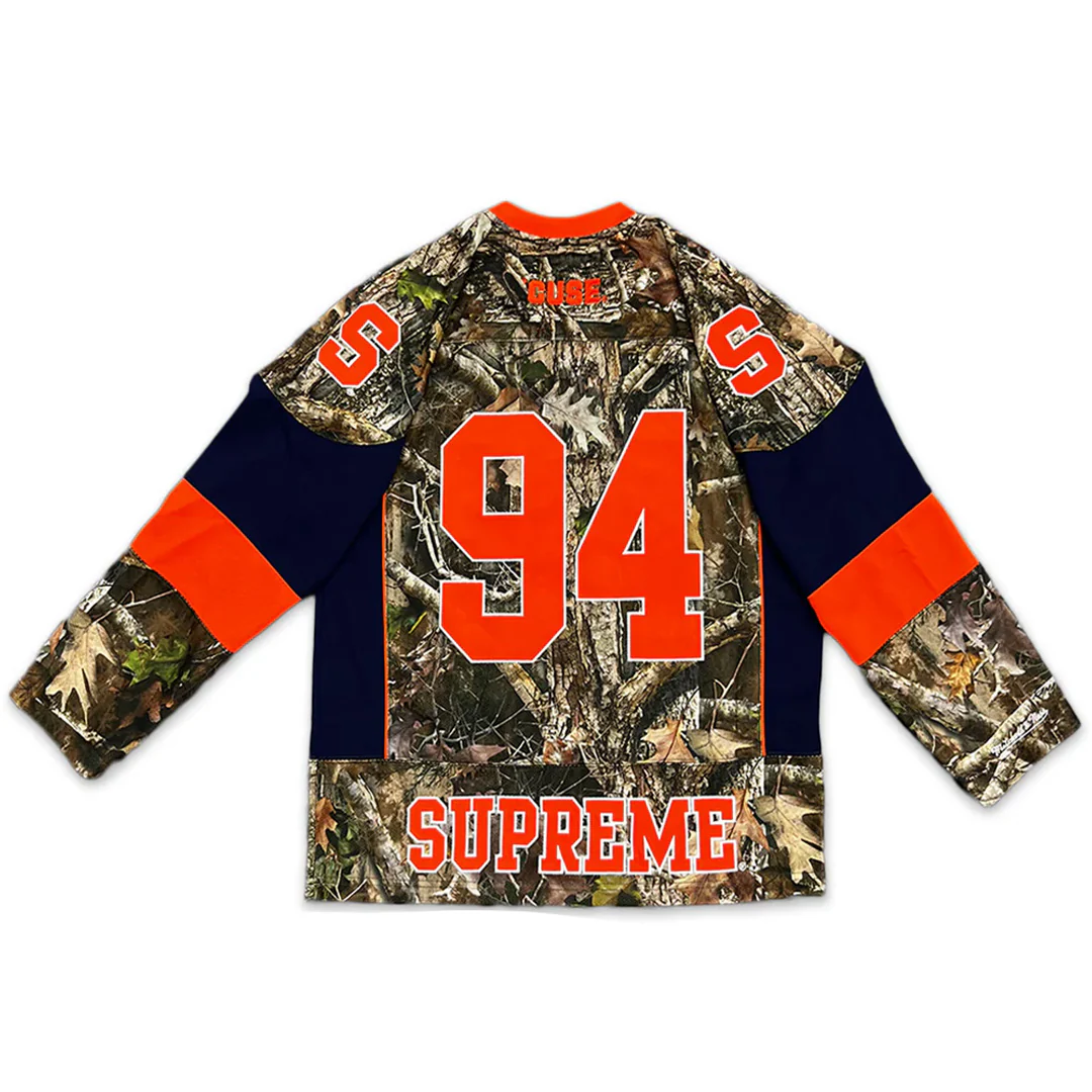 Supreme Mitchell & Ness NCAA Hockey Jersey Woodland Camo - Image 2