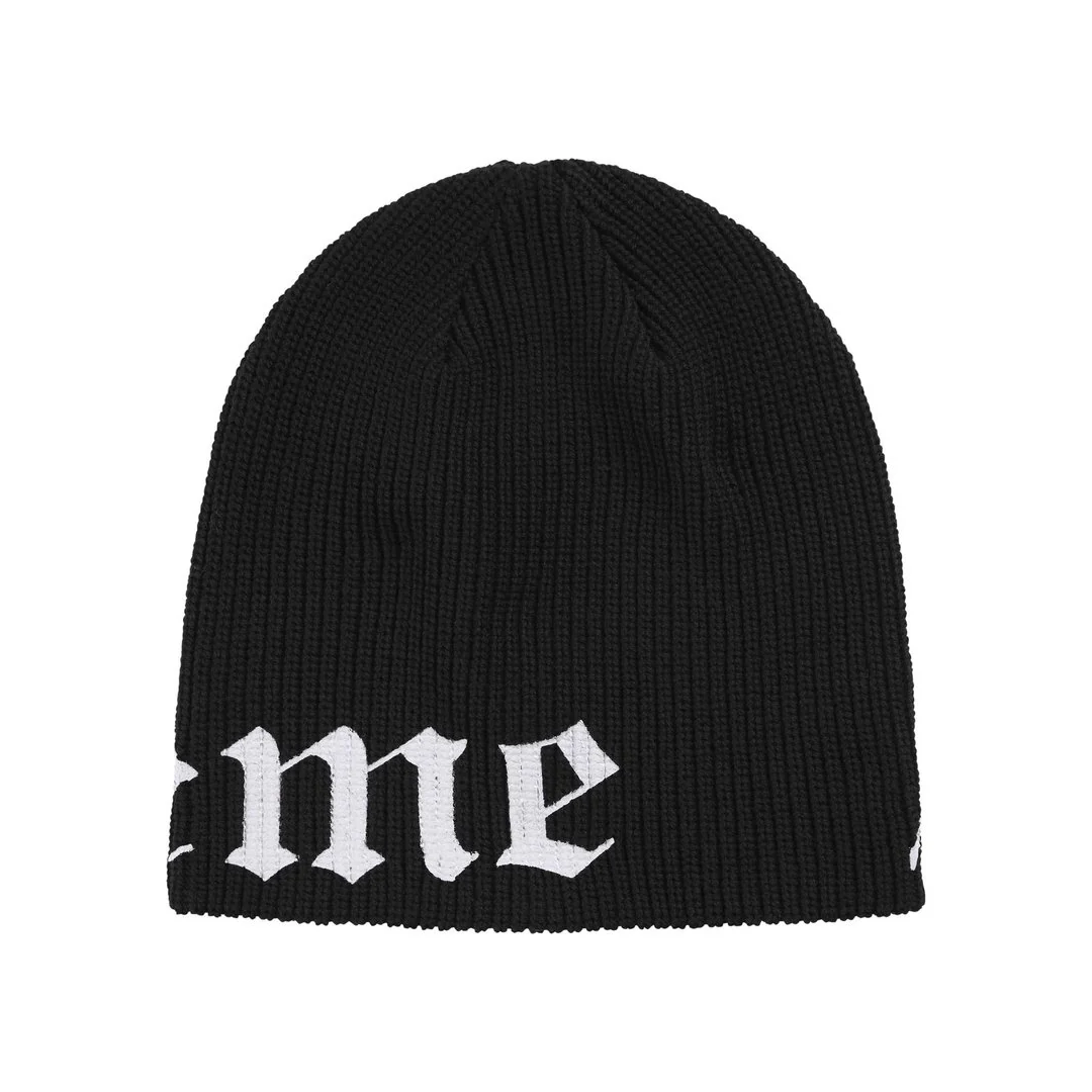 Supreme Old English Printed Beanie Black - Image 2