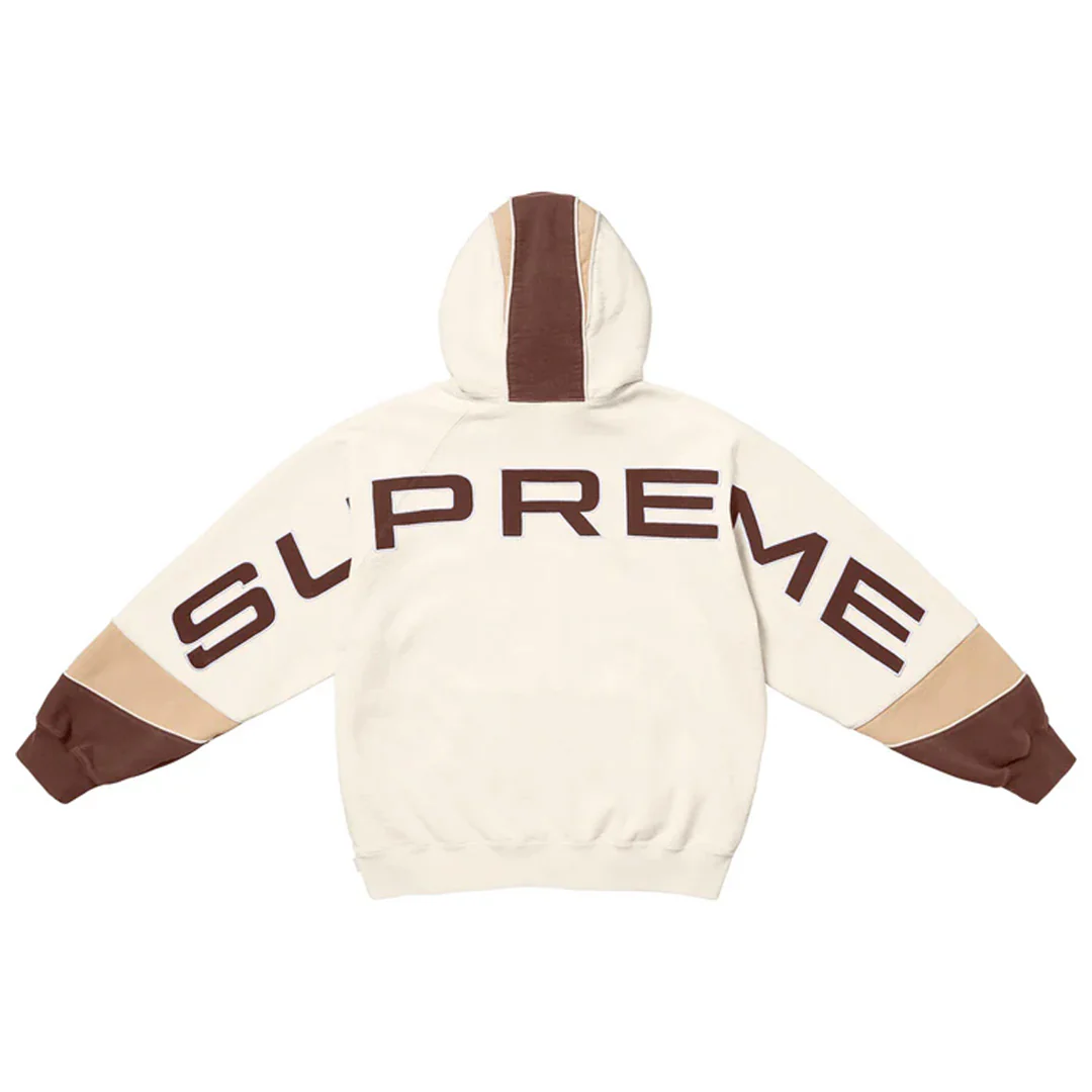 Supreme Paneled Hoodie Natural