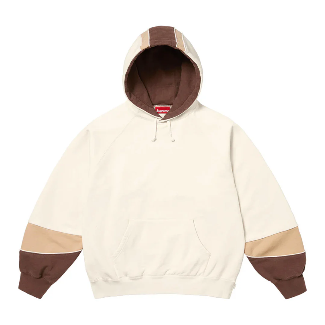 Supreme Paneled Hoodie Natural - Image 2