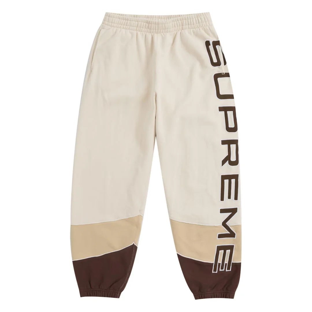 Supreme Paneled Sweatpants Natural