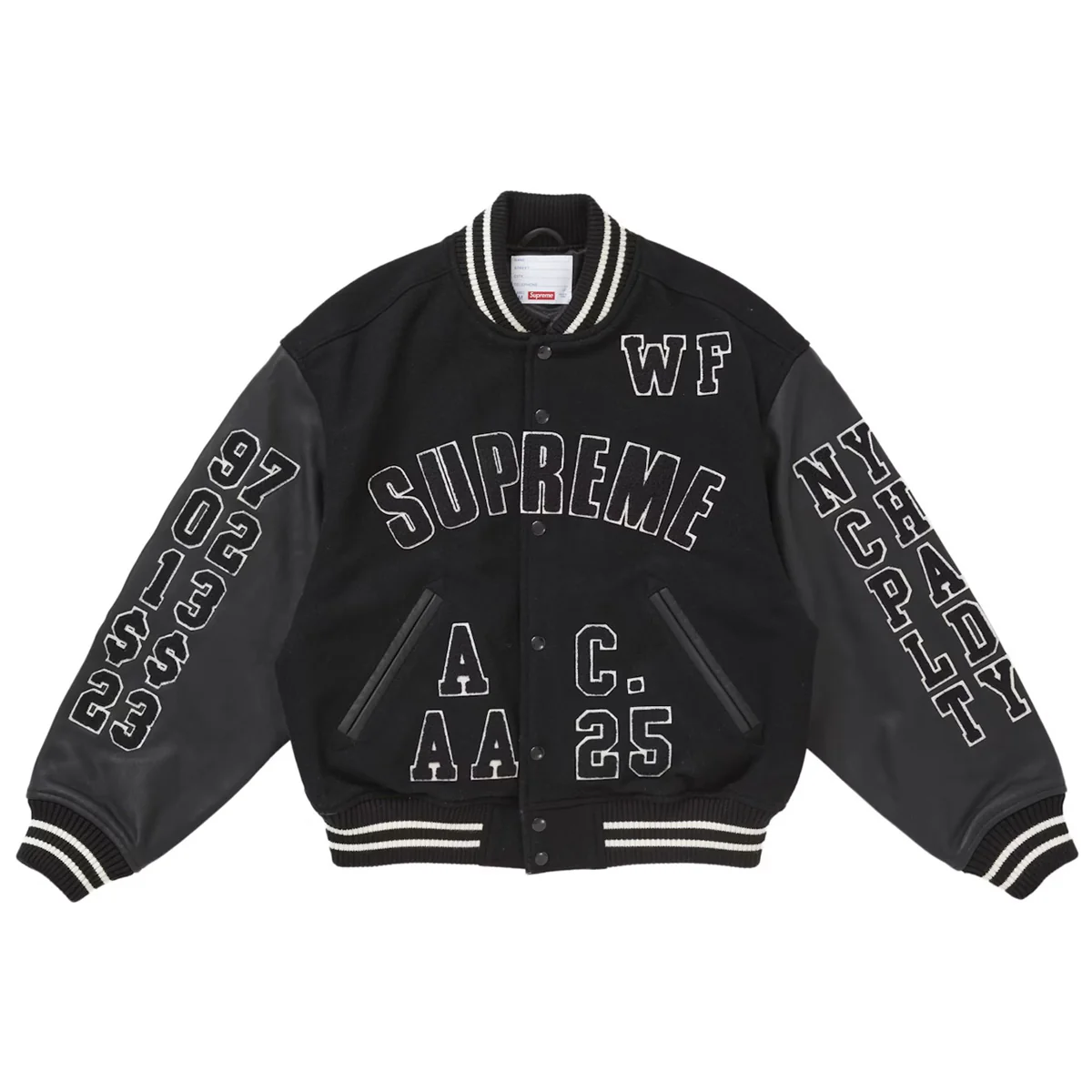 Supreme Praises Varsity Jacket Black