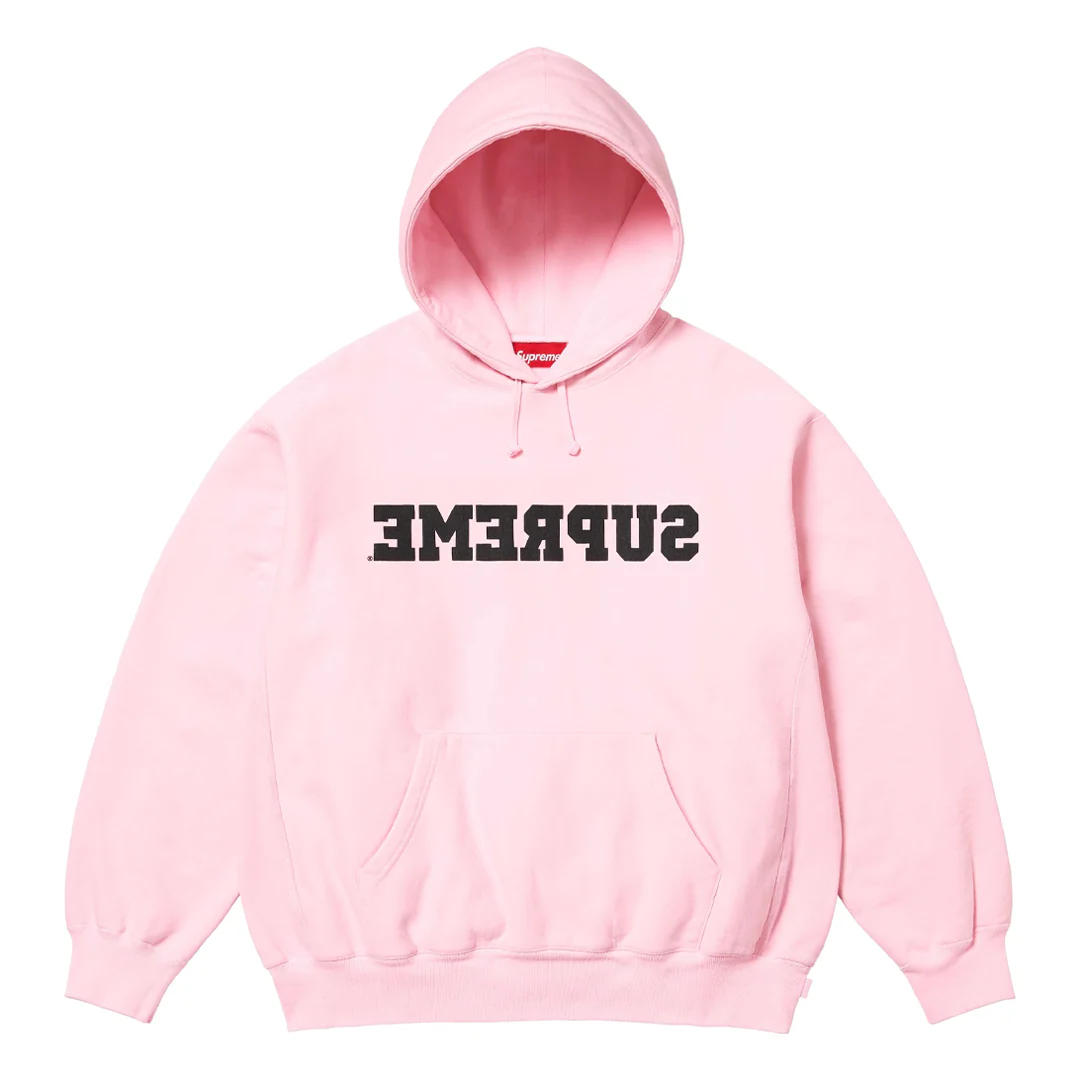 Supreme Reverse Hoodie Light Pink