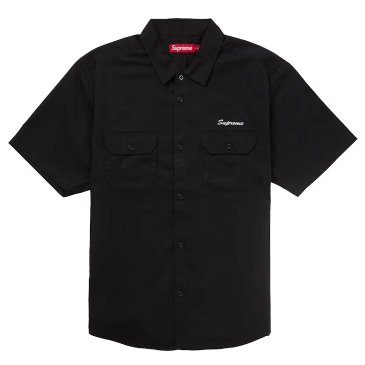 Supreme Rhinestone Pin Up S/S Work Shirt Black - Image 2
