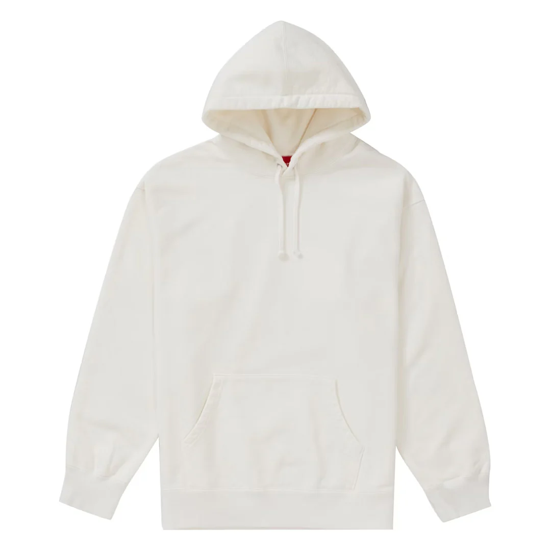 Supreme Rhinestone Script Hooded Sweatshirt White - Image 2
