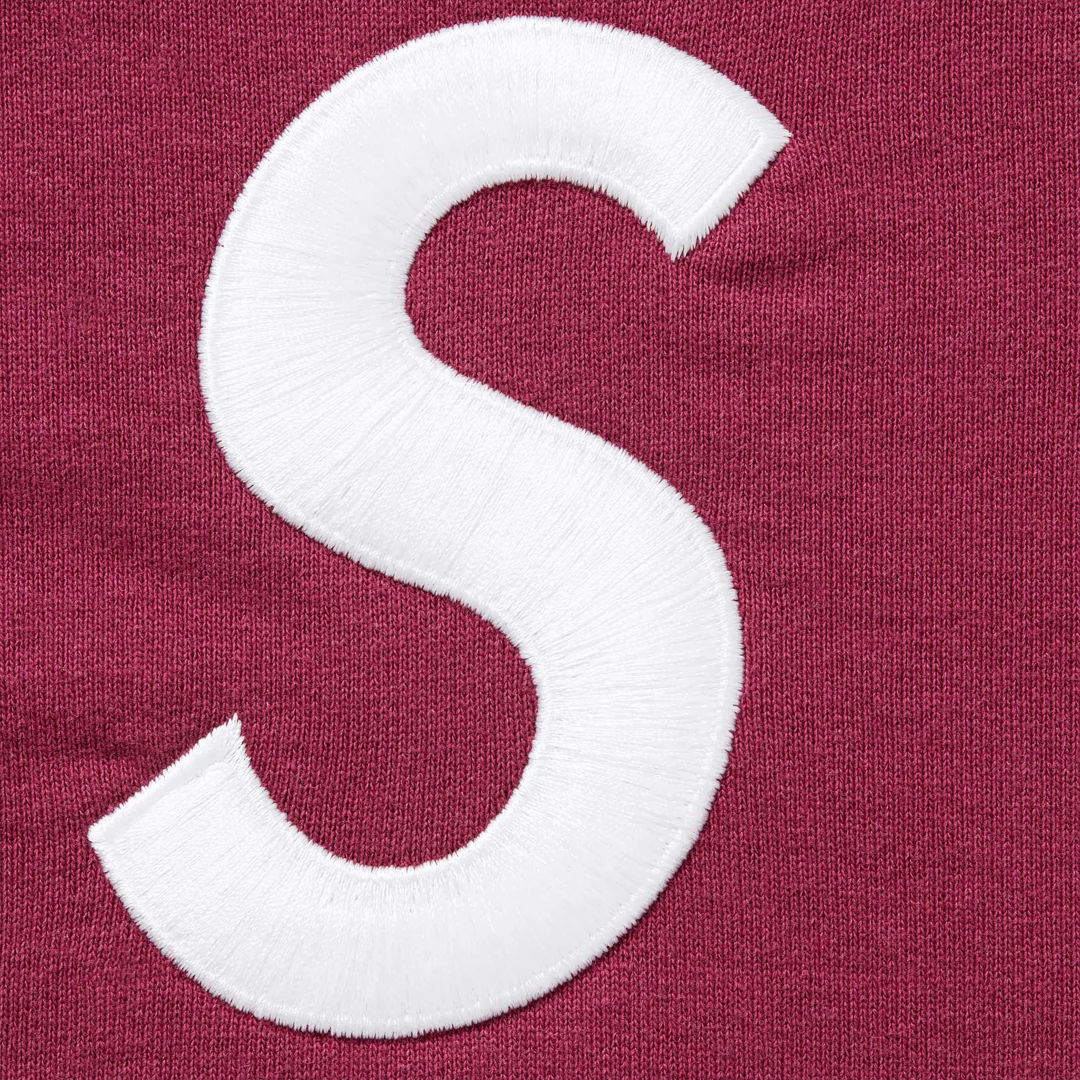 Supreme S Logo Zip Up Hoodie Raspberry - Image 2