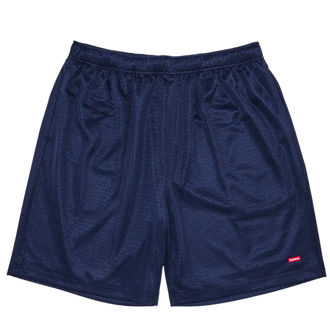 Supreme Small Box Baggy Mesh Short Navy