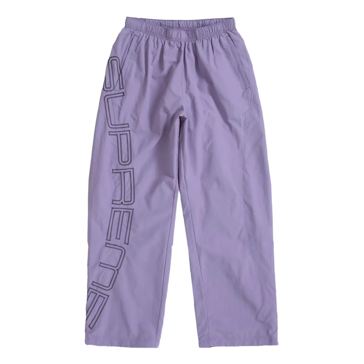 Supreme Spellout Embroidered Track Pants Purple