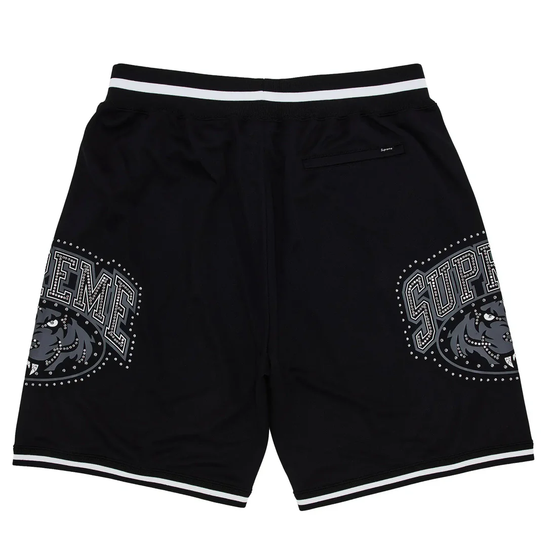 Supreme Studded Basketball Shorts Black - Image 2