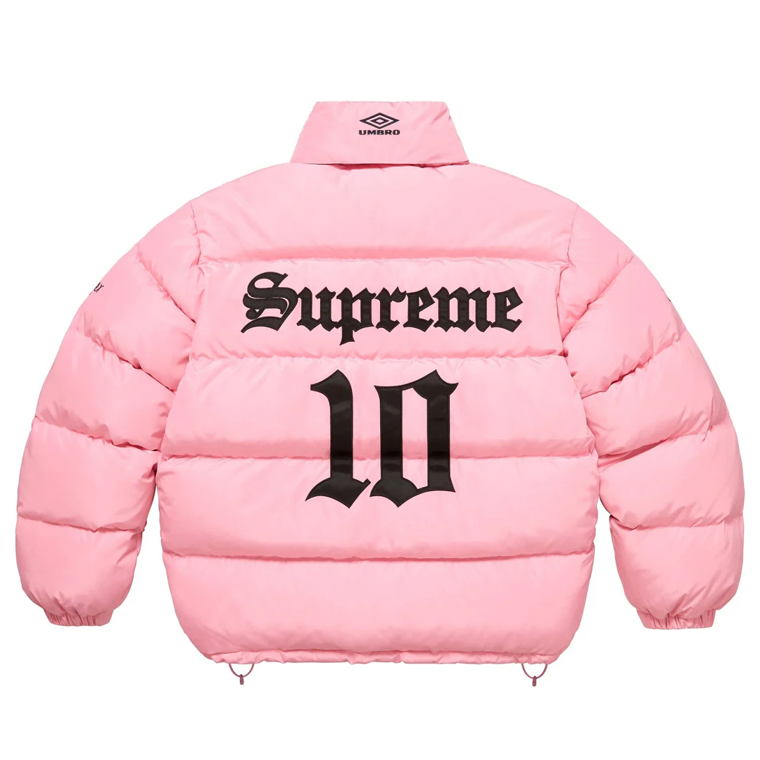 Supreme Umbro Down Puffer Jacket Pink - Image 2