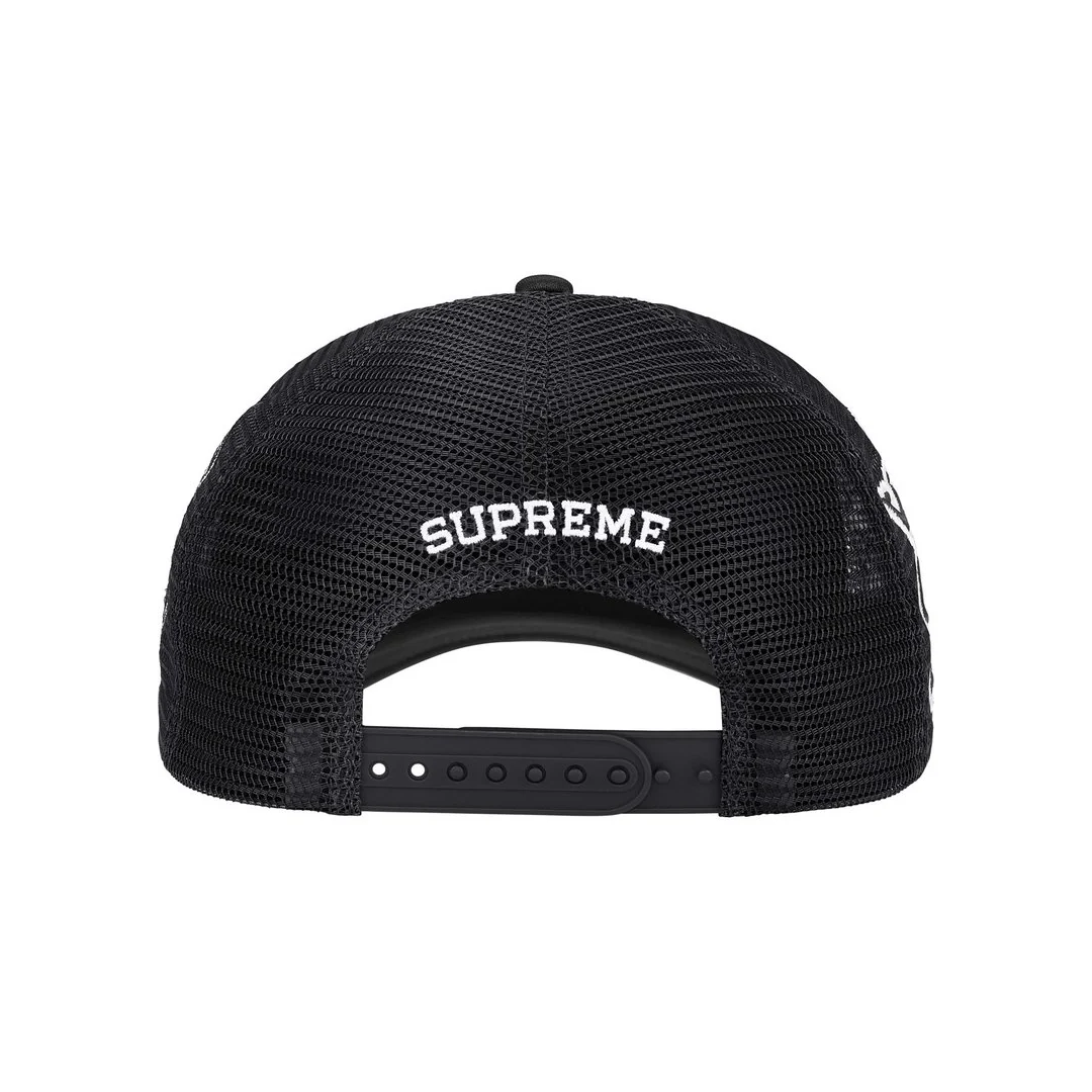 Supreme University Mesh Back 5-Panel Black - Image 3
