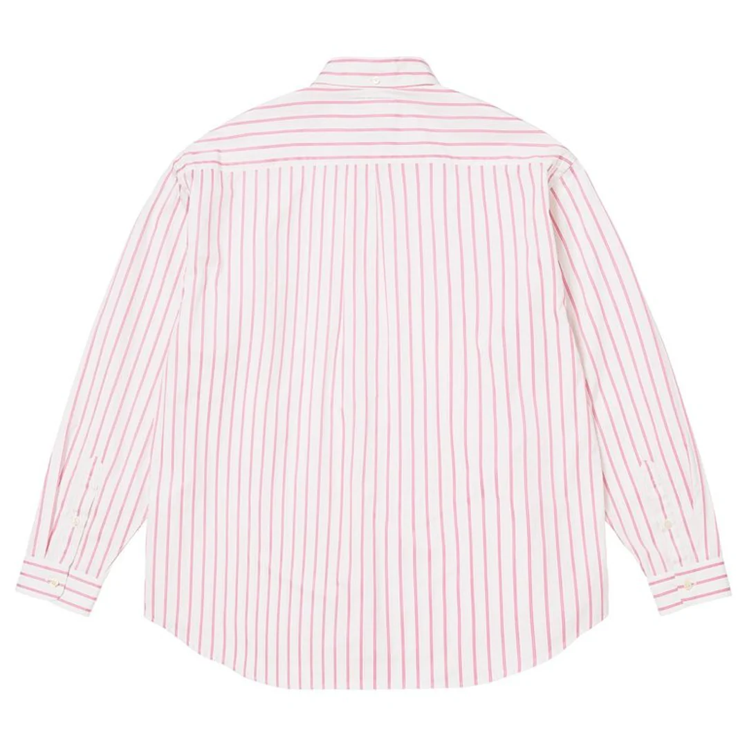 Supreme x MM6 Maison Margiela Pink Stripe Shirt - Image 2