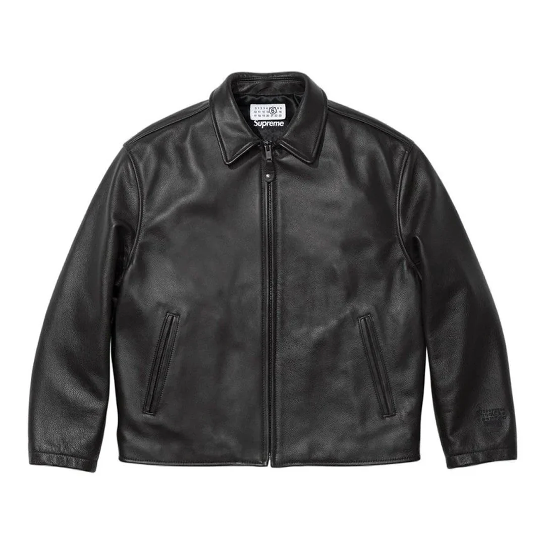 Supreme x MM6 Maison Margiela Schott Eagle Leather Jacket - Image 2