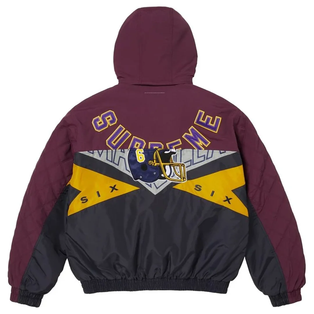Supreme x MM6 Maison Margiela Split Stadium Jacket Navy - Image 2