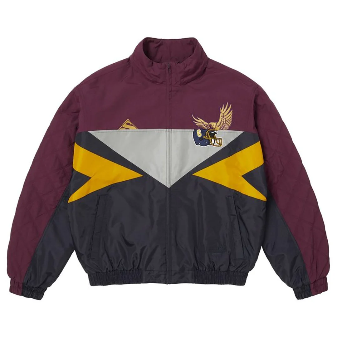 Supreme x MM6 Maison Margiela Split Stadium Jacket Navy - Image 3
