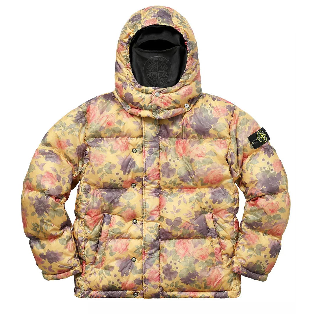 Supreme x Stone Island Lamy Cover Stampato Puffy Jacket