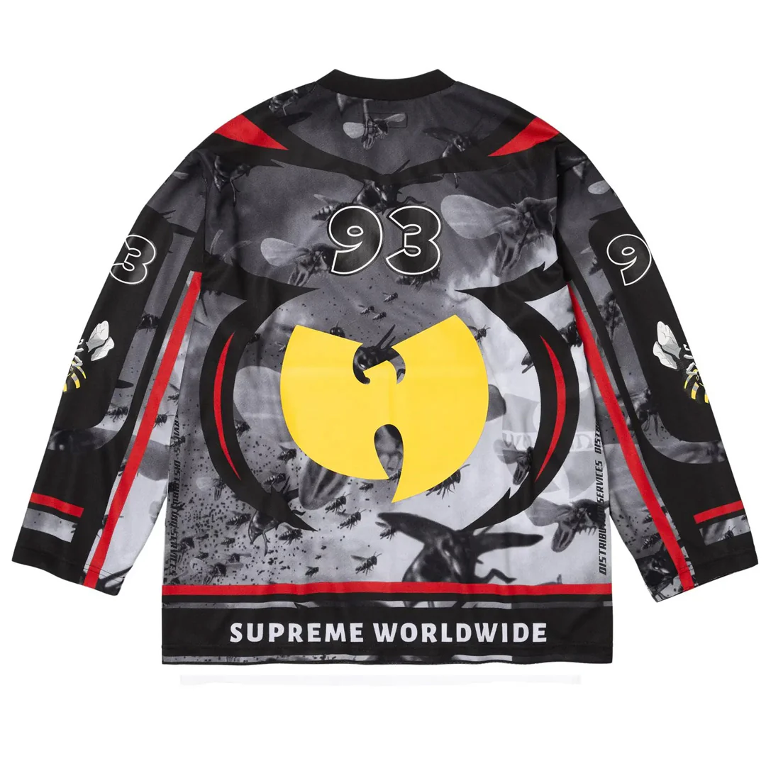 Supreme x Wu-Tang Clan Hockey Jersey Black - Image 2