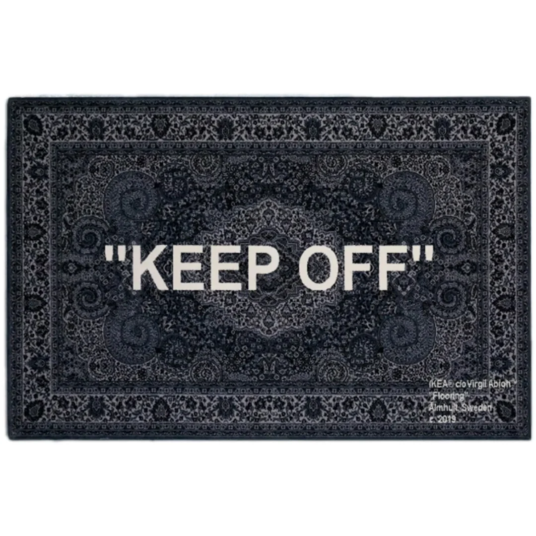 Virgil Abloh x IKEA "KEEP OFF" Rug
